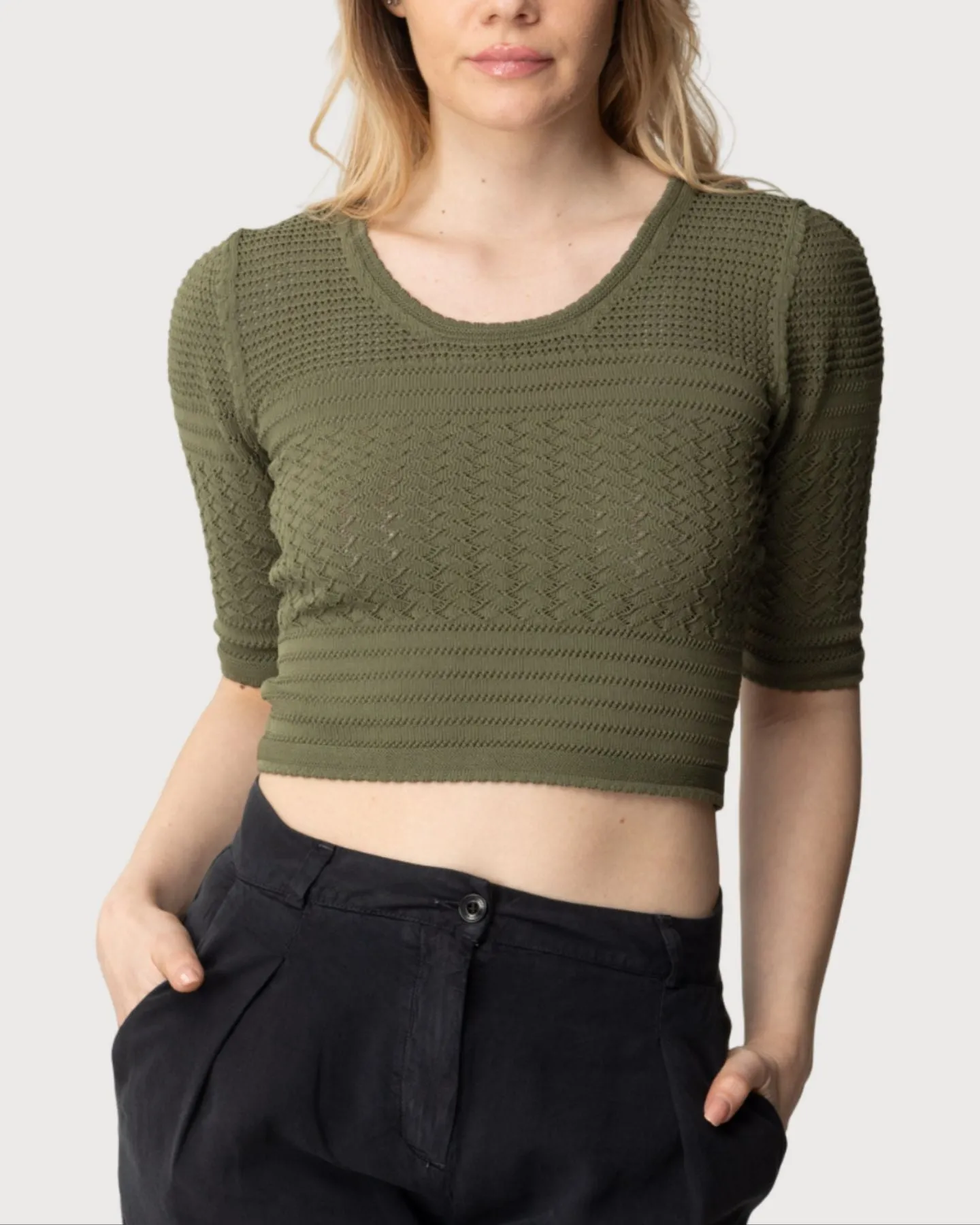 Twinset Maglia con mix di punti