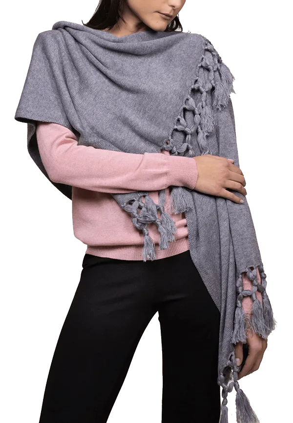 White Wise - Stola in merinos