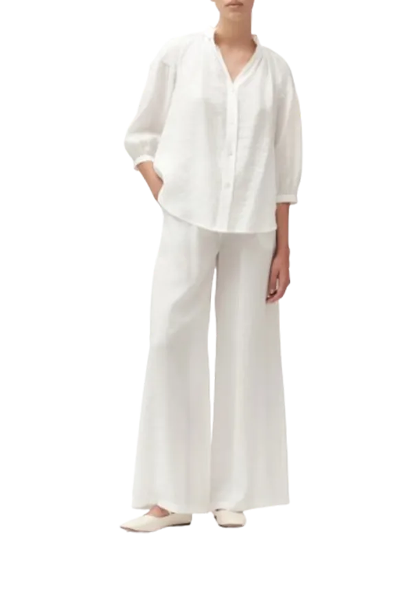 White Wise - Casacca in Modal con Manica a Sbuffo