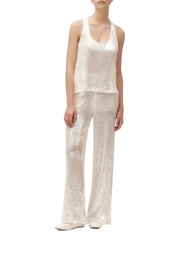 White Wise - Pantapalazzo in Paillettes