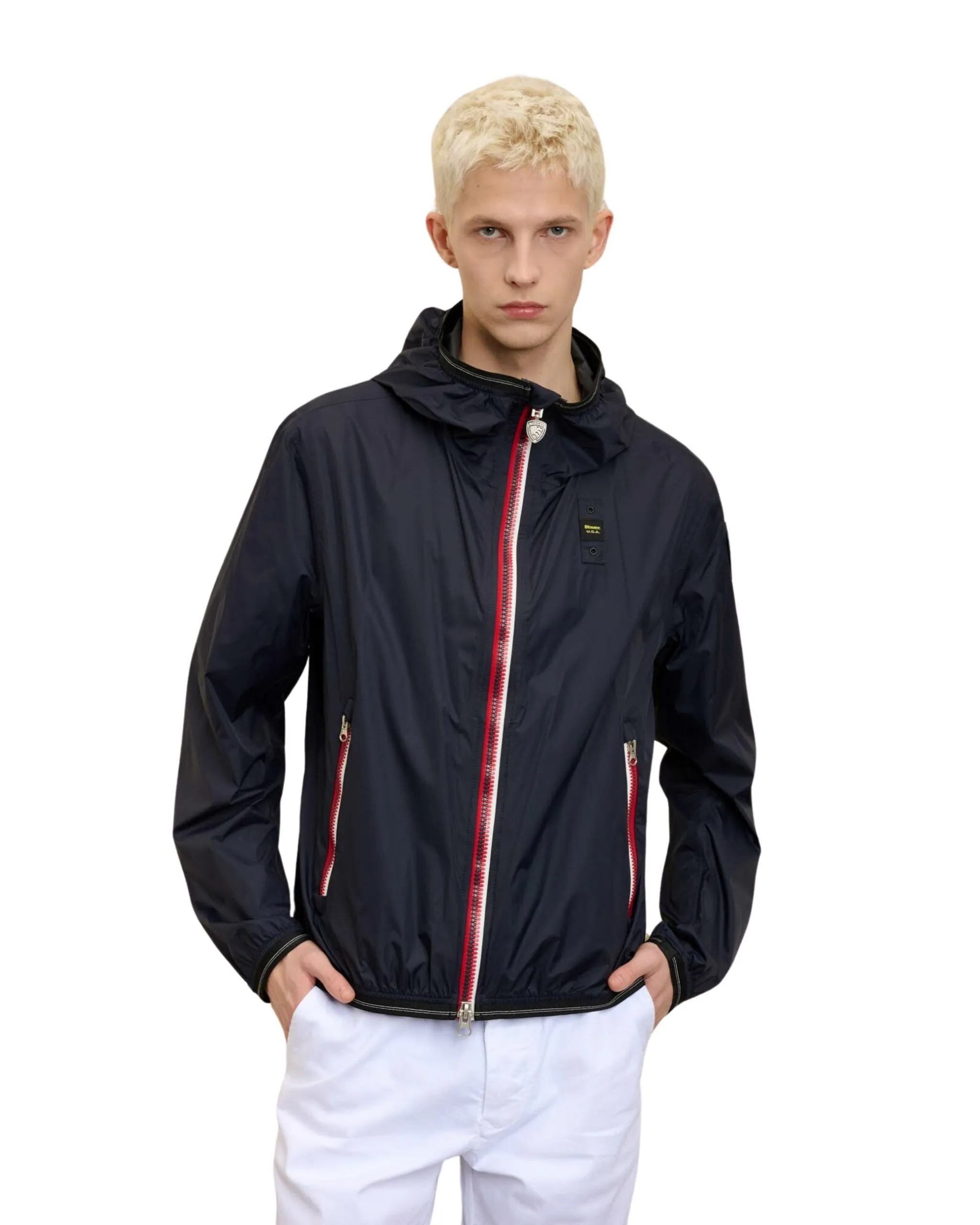 Blauer Giubbino Dodge