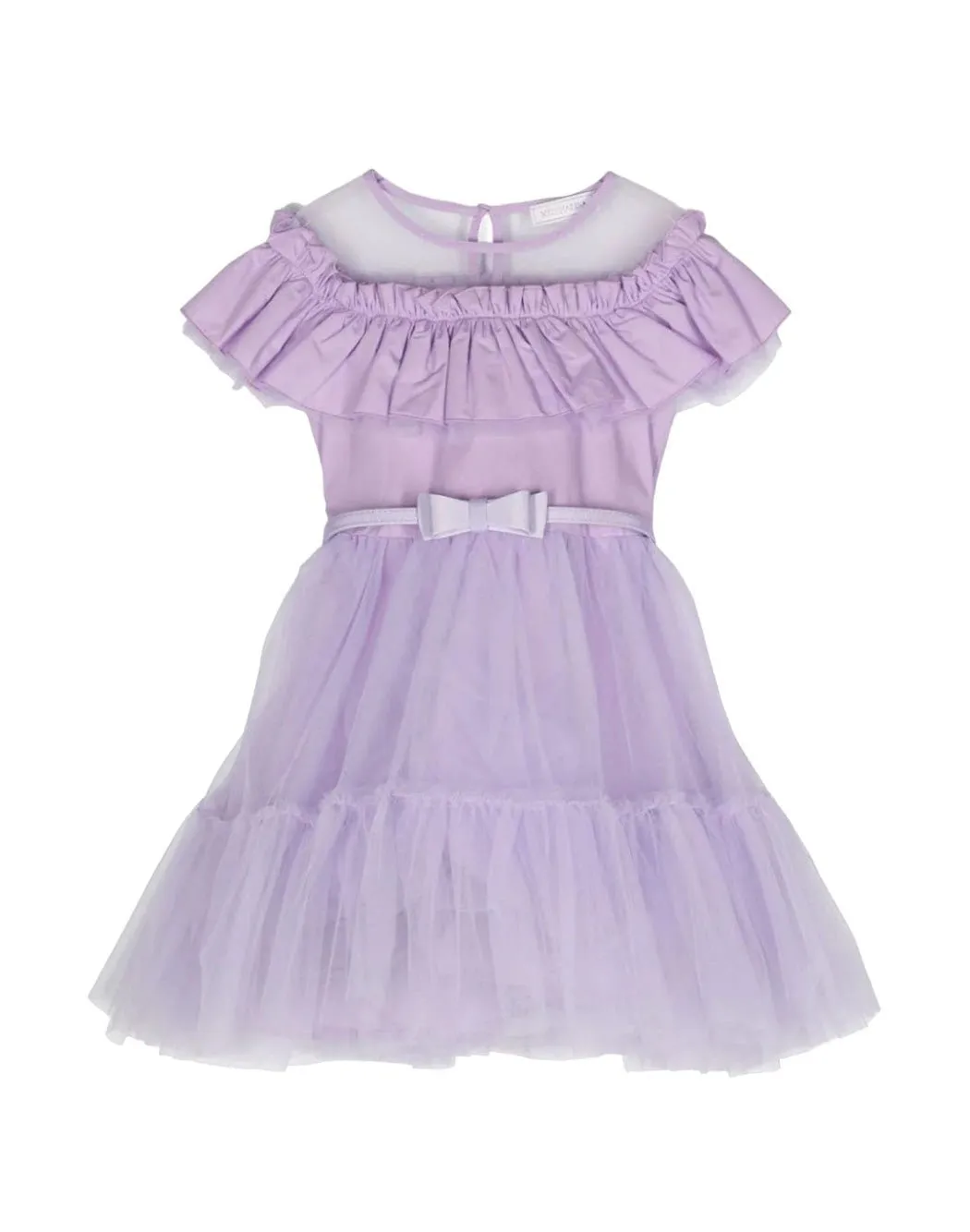 ABITO ROUCHES IN TULLE