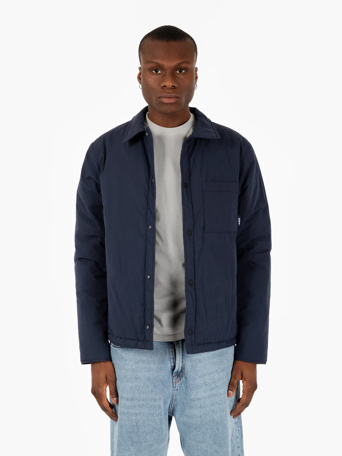 Padded overshirt deep water