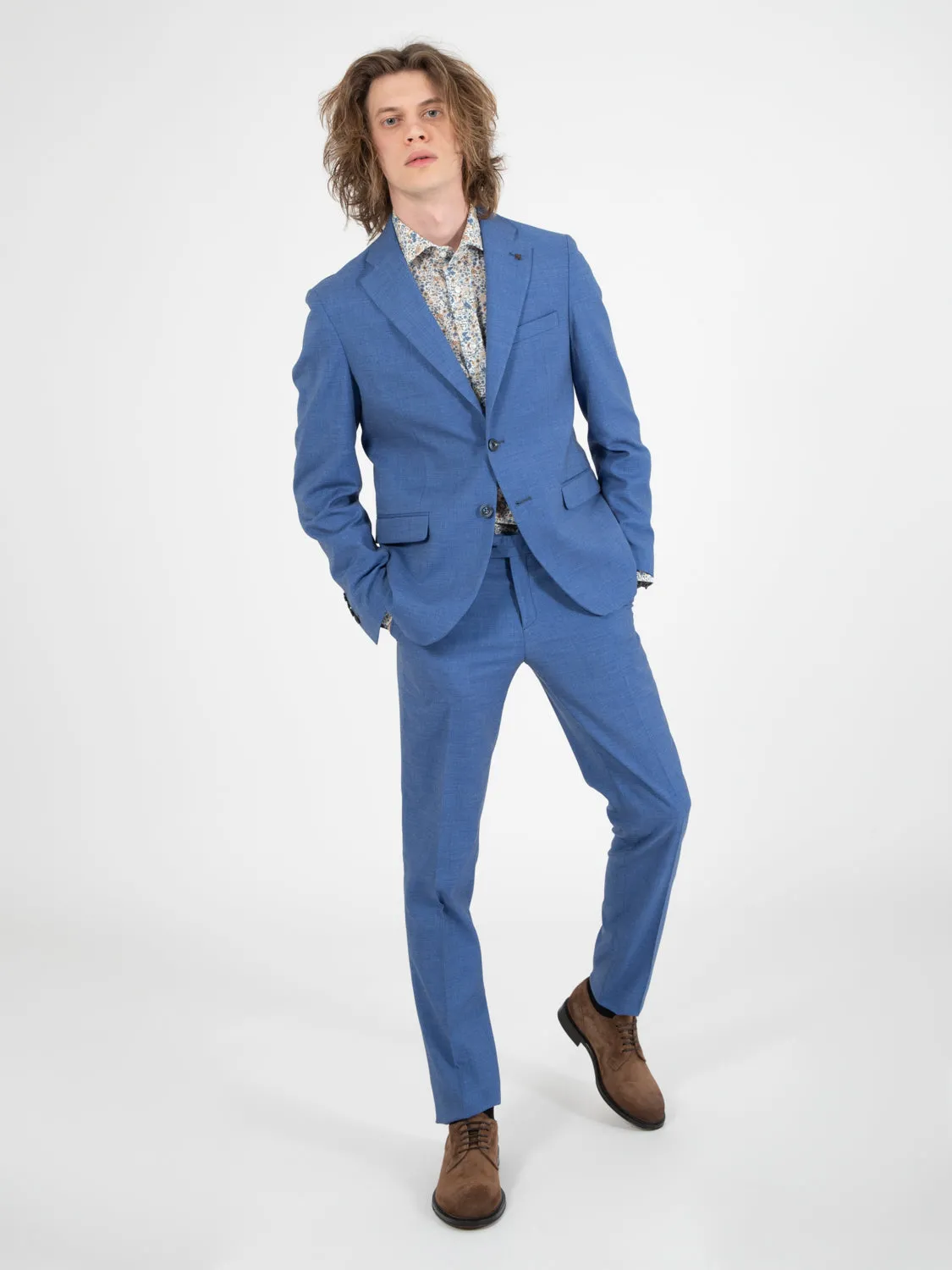 Abito fresco lana azzurro