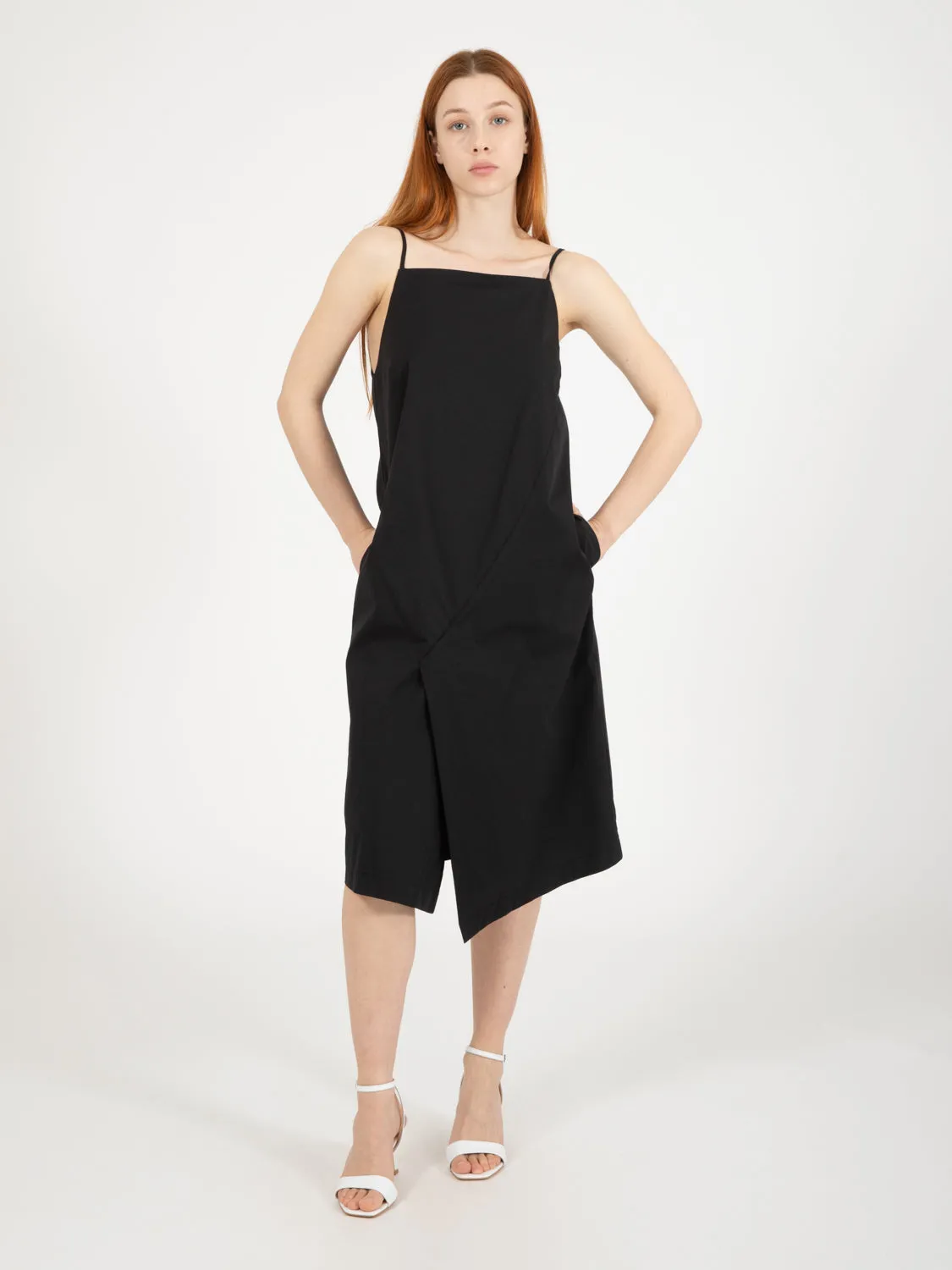 Abito midi nero diamante