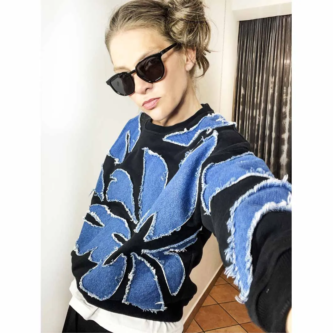 MONBLOSSOM jeans - felpa