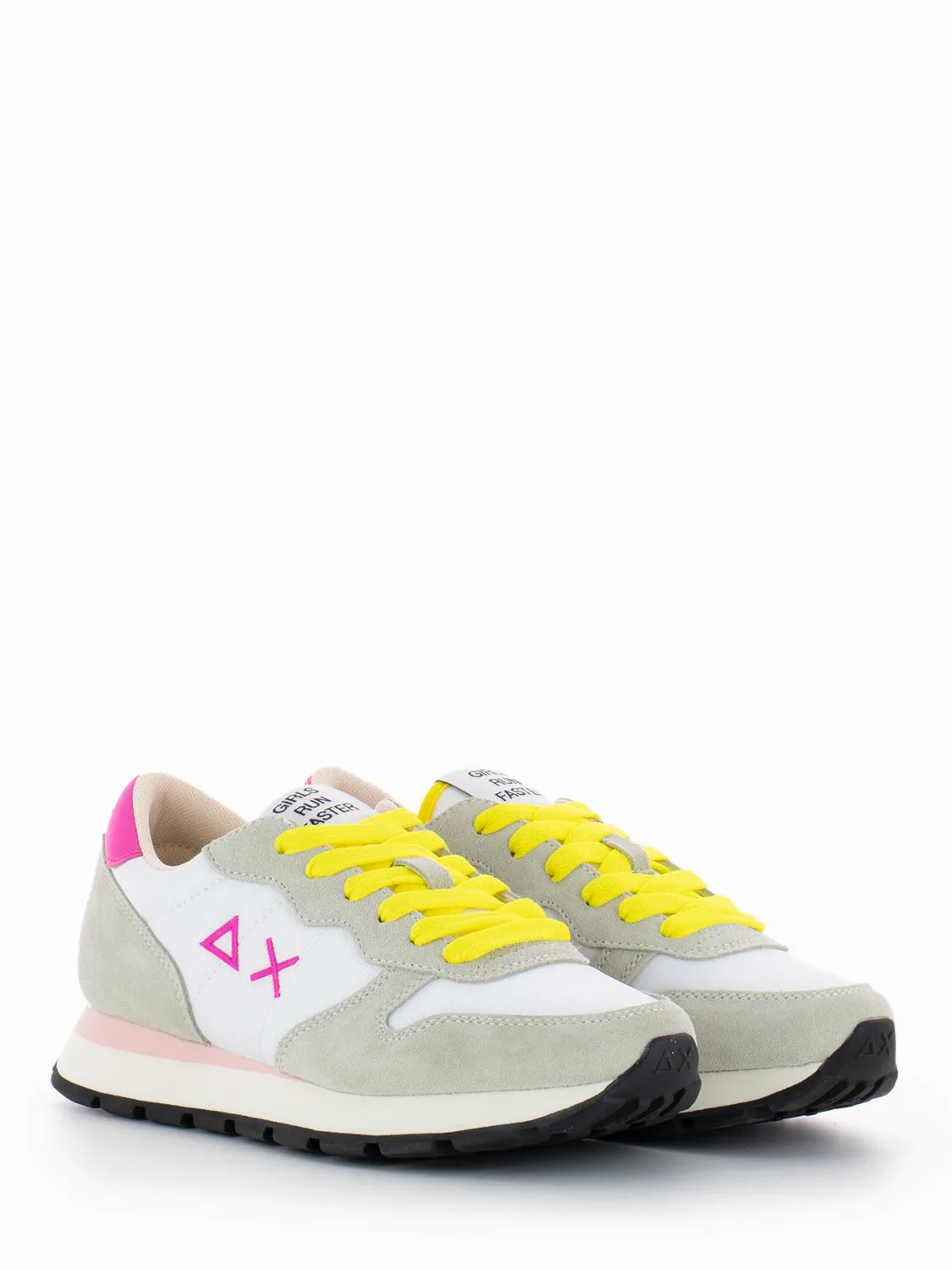 Ally solid nylon bianco / giallo / fuxia