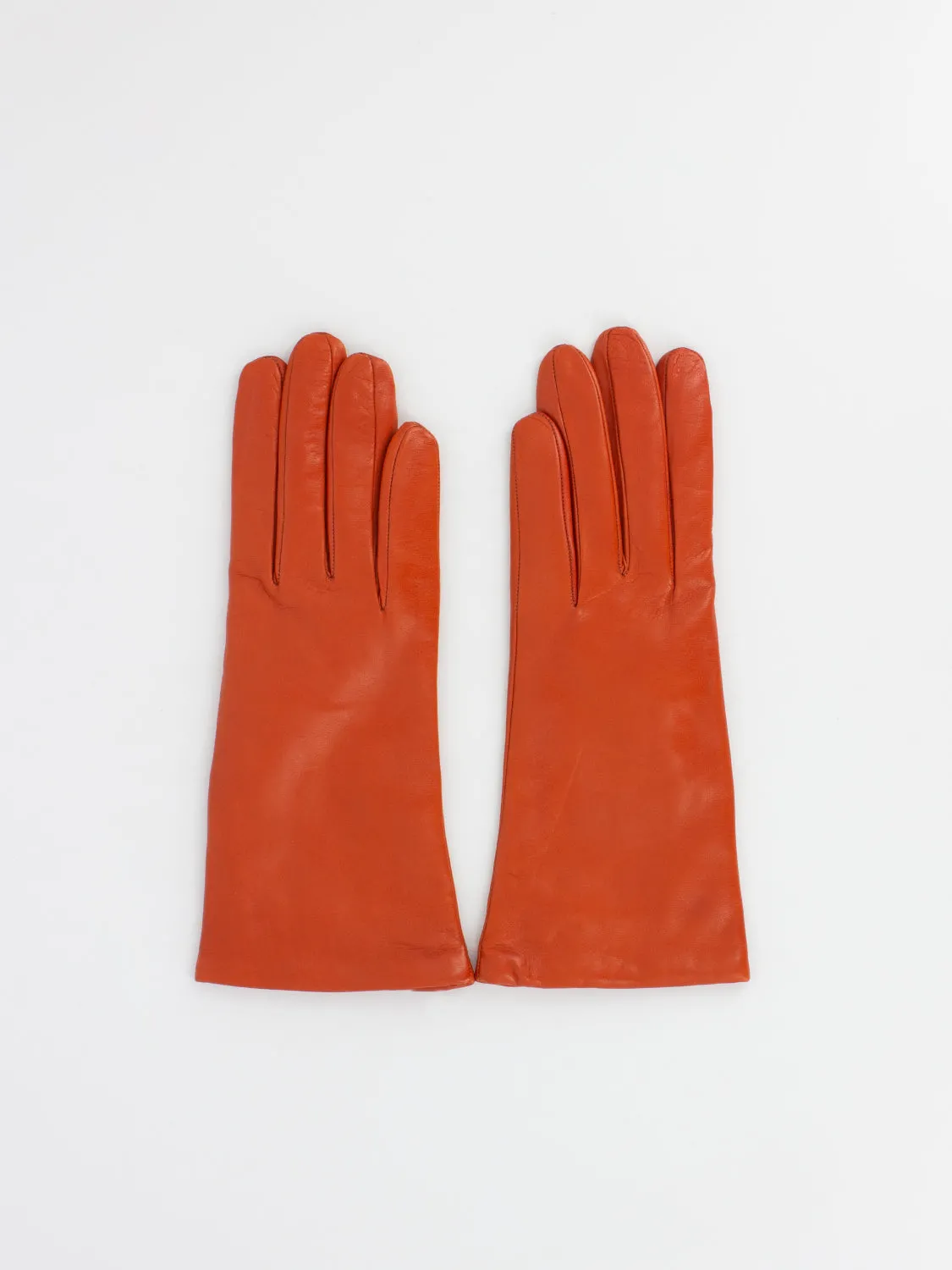 Guanti arancio in nappa