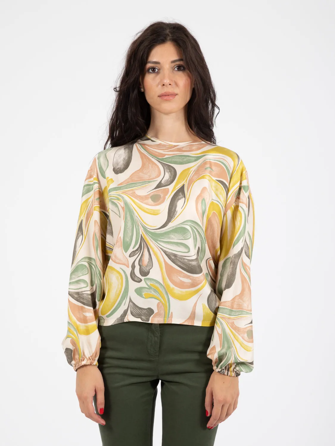Blusa marble cipria