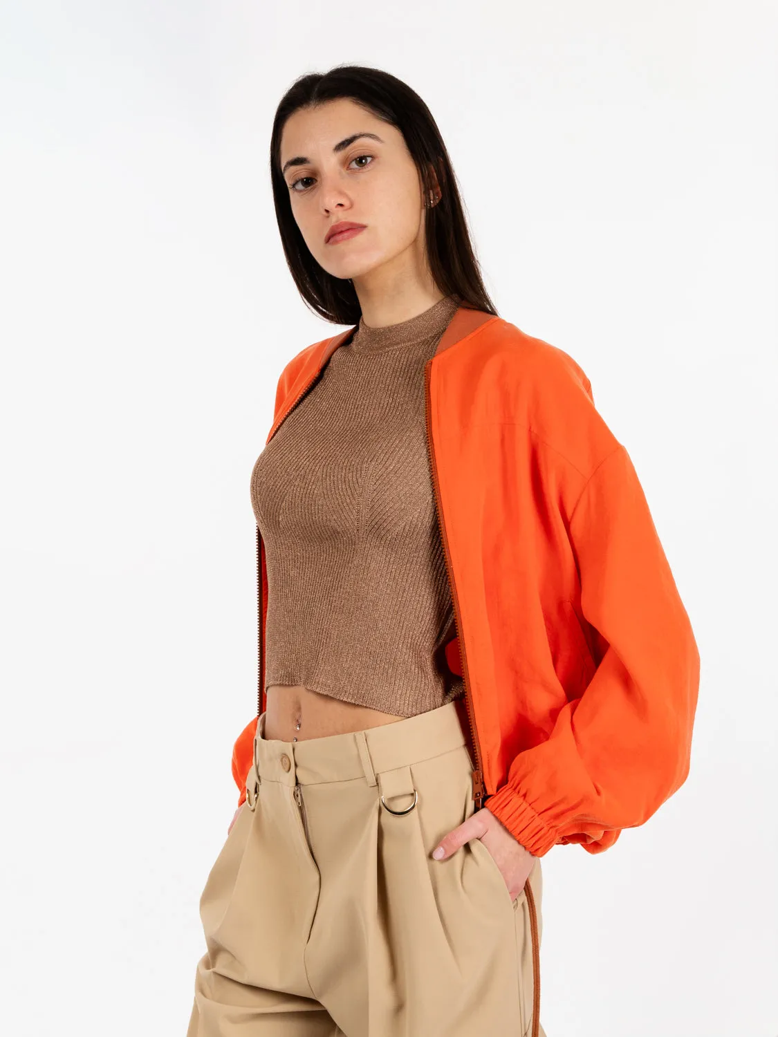 Bomber peach touch orange