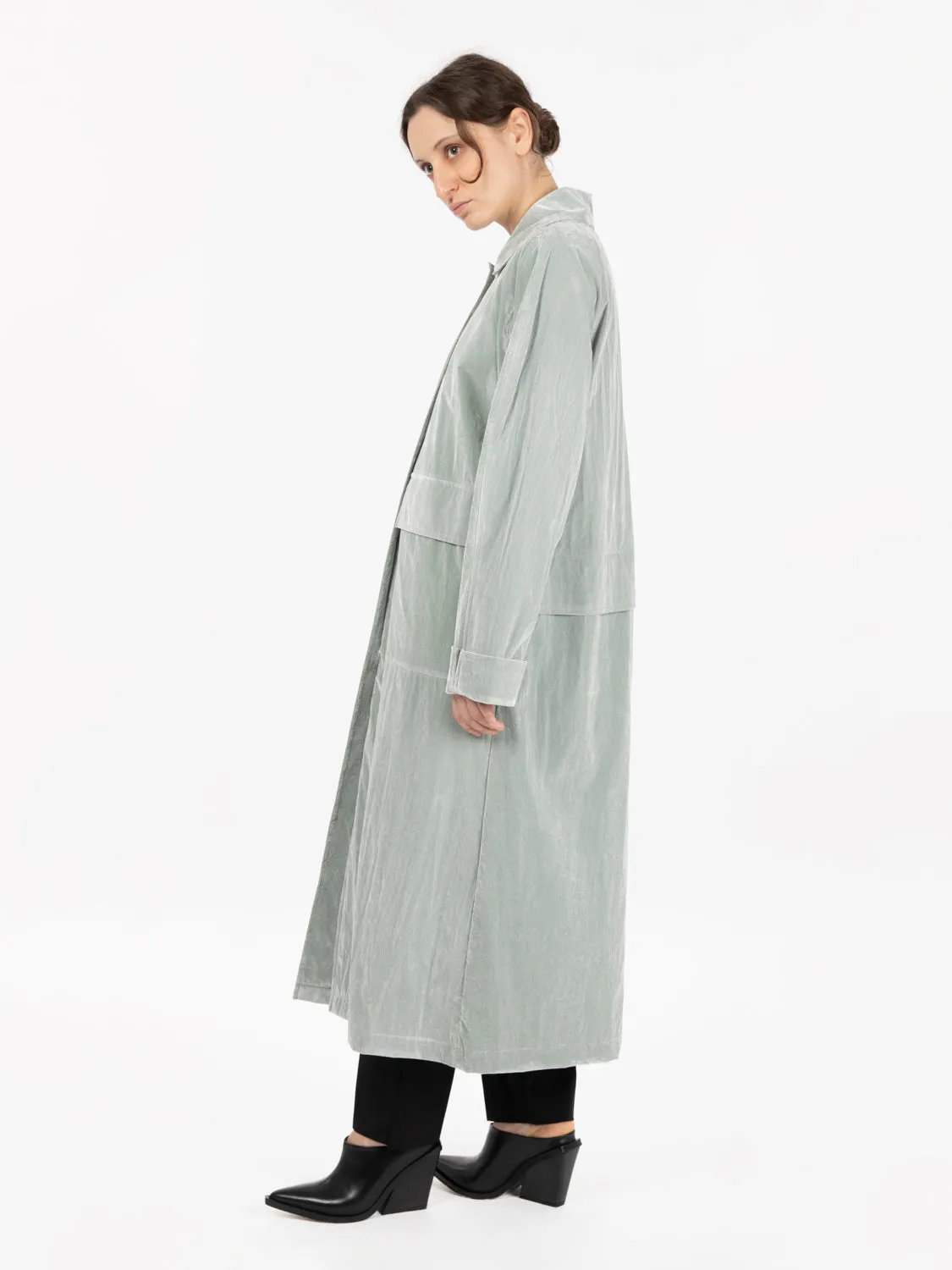 Cappotto tecno flock cenere