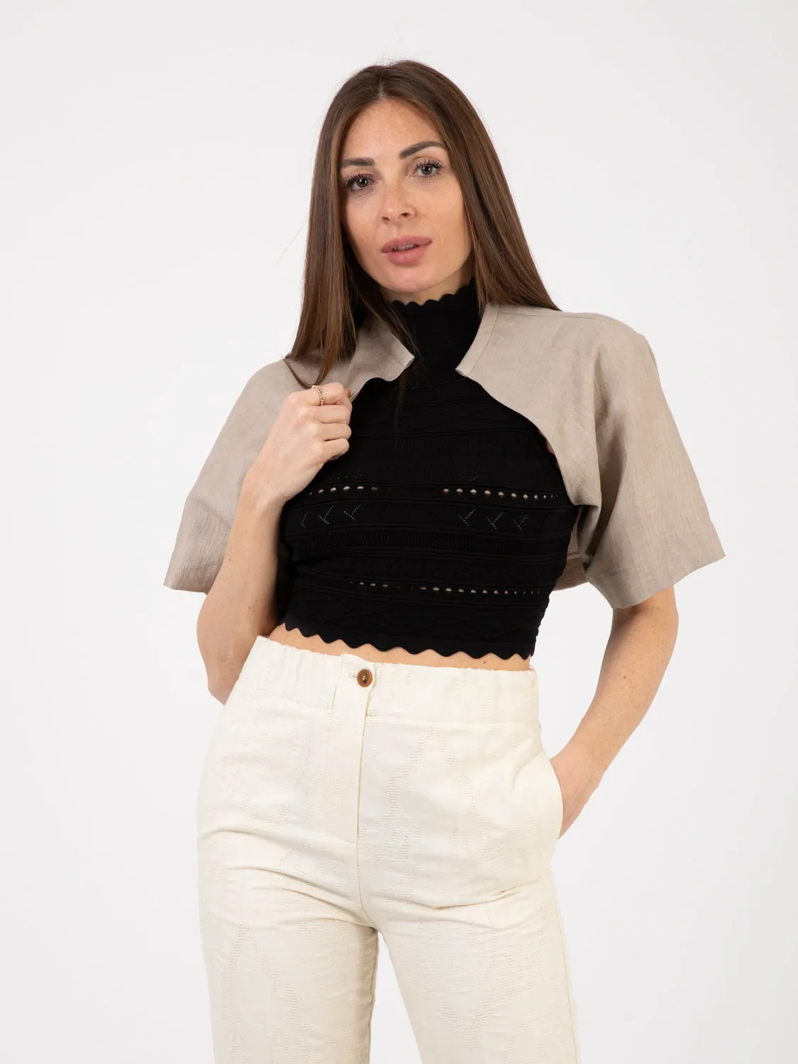 Coprispalle Raw linen pietra