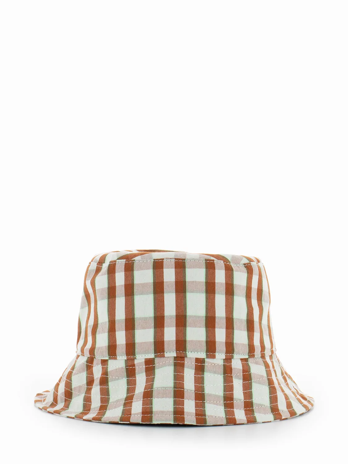 Cappello pescatore quadri ruggine