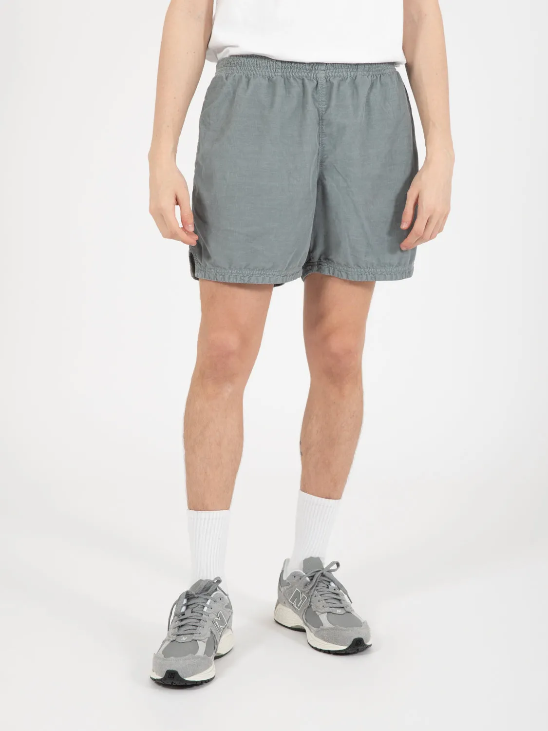 90's shorts corduroy 2000 waves grey pigment