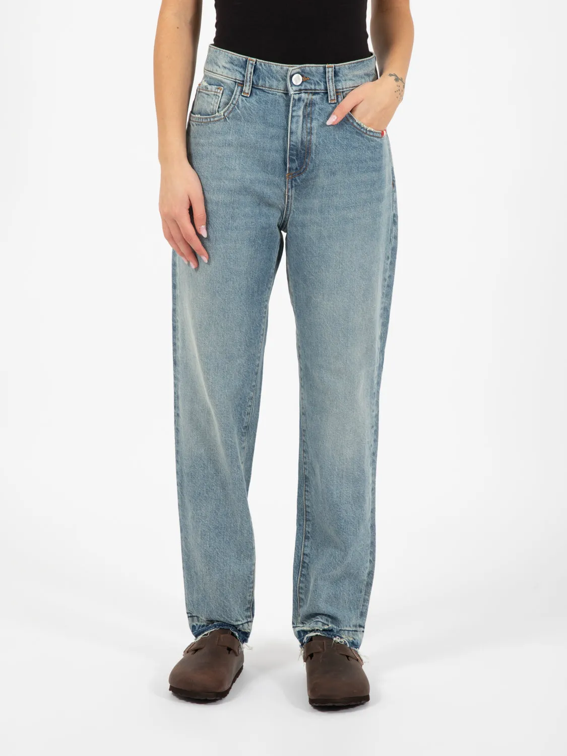 Jeans Lizzie recycled denim sand stone