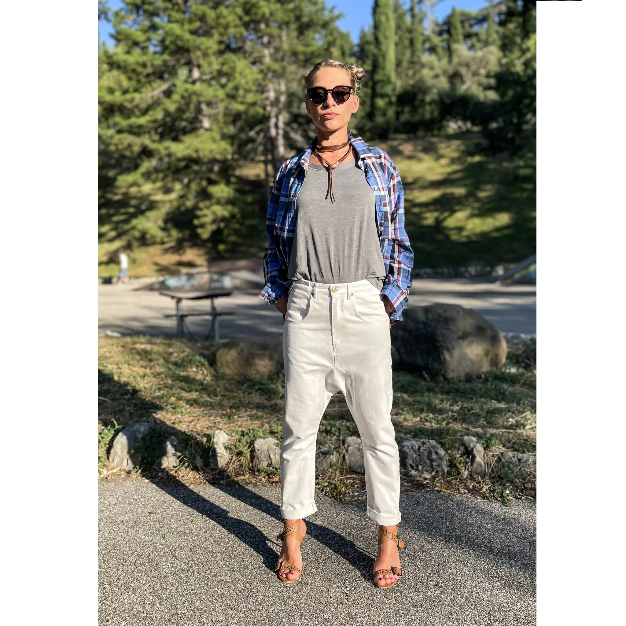 GELSO - Jeans bianco