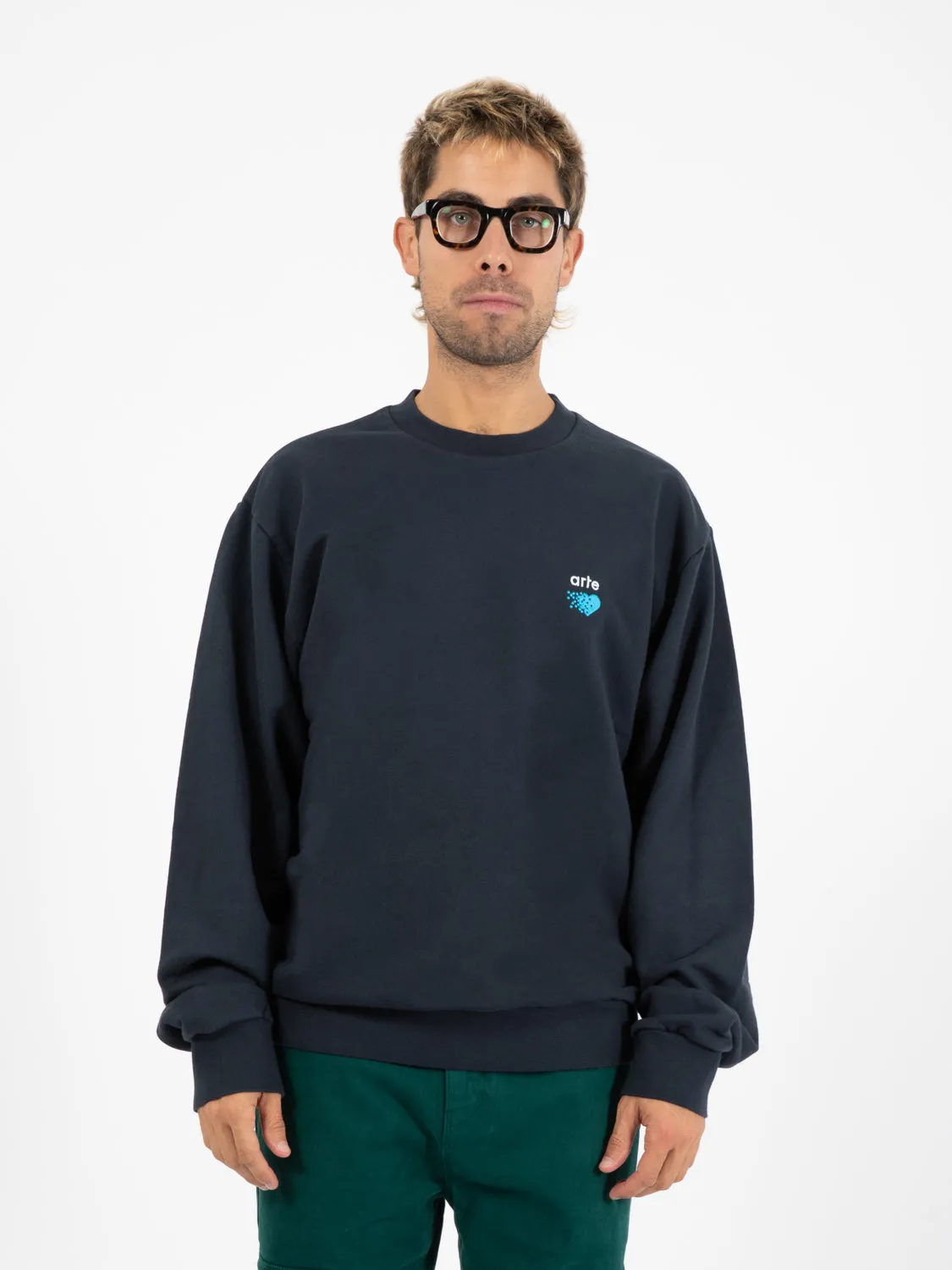 Felpa Cohen Pixel Heart navy