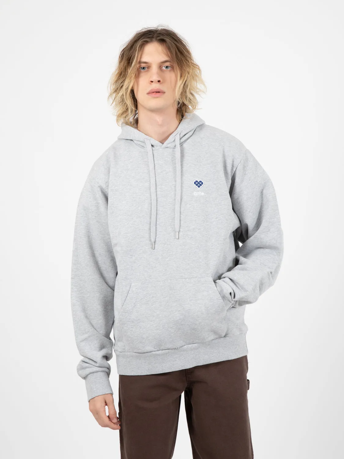 Felpa harmon heart logo Grey