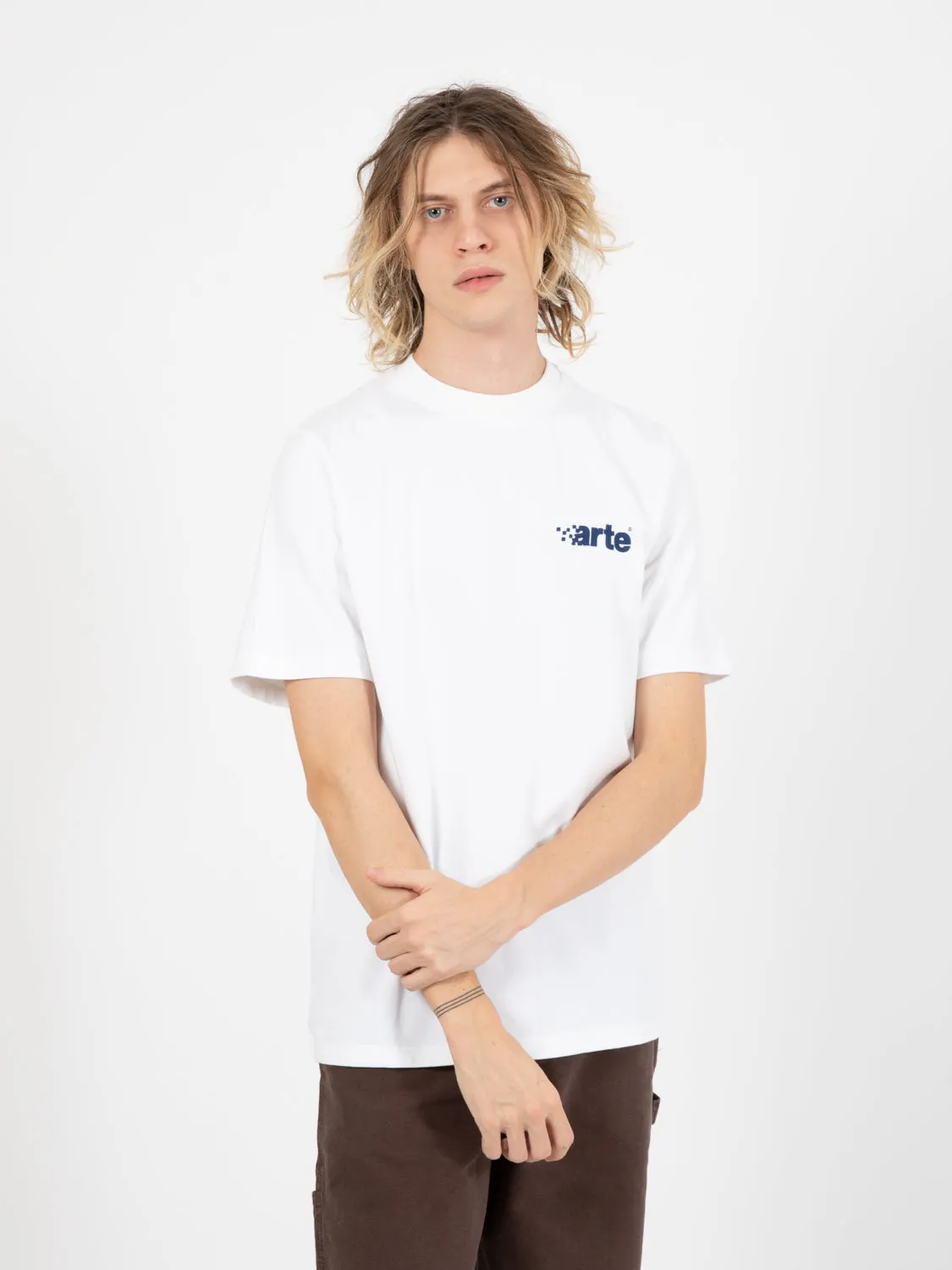 T-Shirt Tommy Pixel Logo White