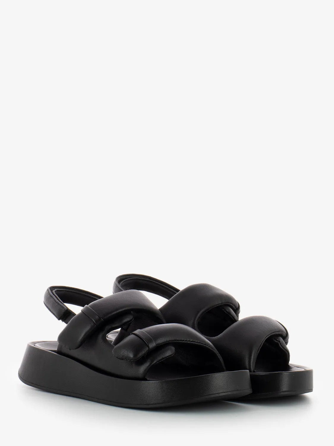 Sandali Vinci nappa foulard neri