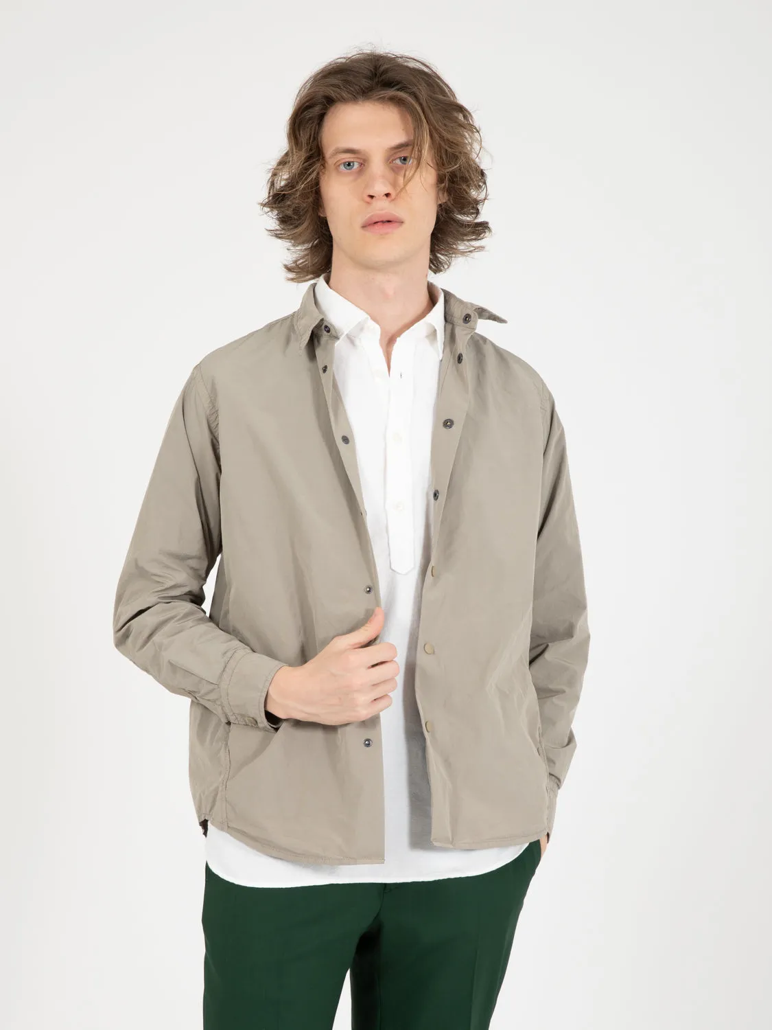 Camicia Cassel in nylon beige