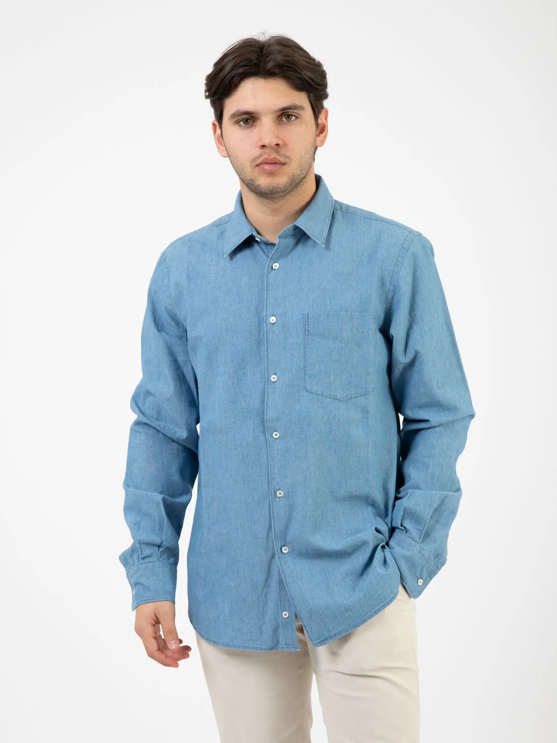 Camicia Sedici light denim