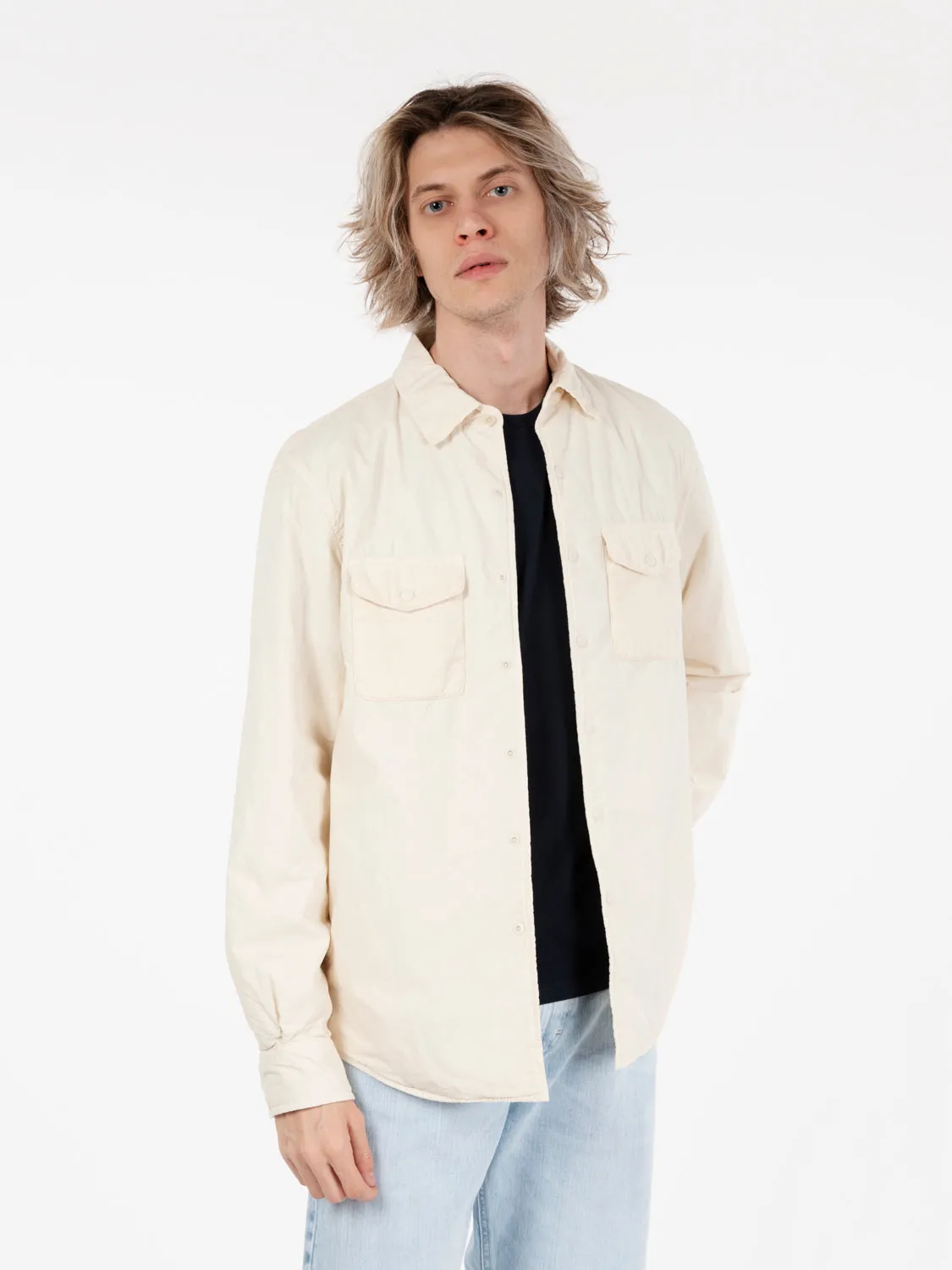 Giacca camicia in cotone ghiaccio