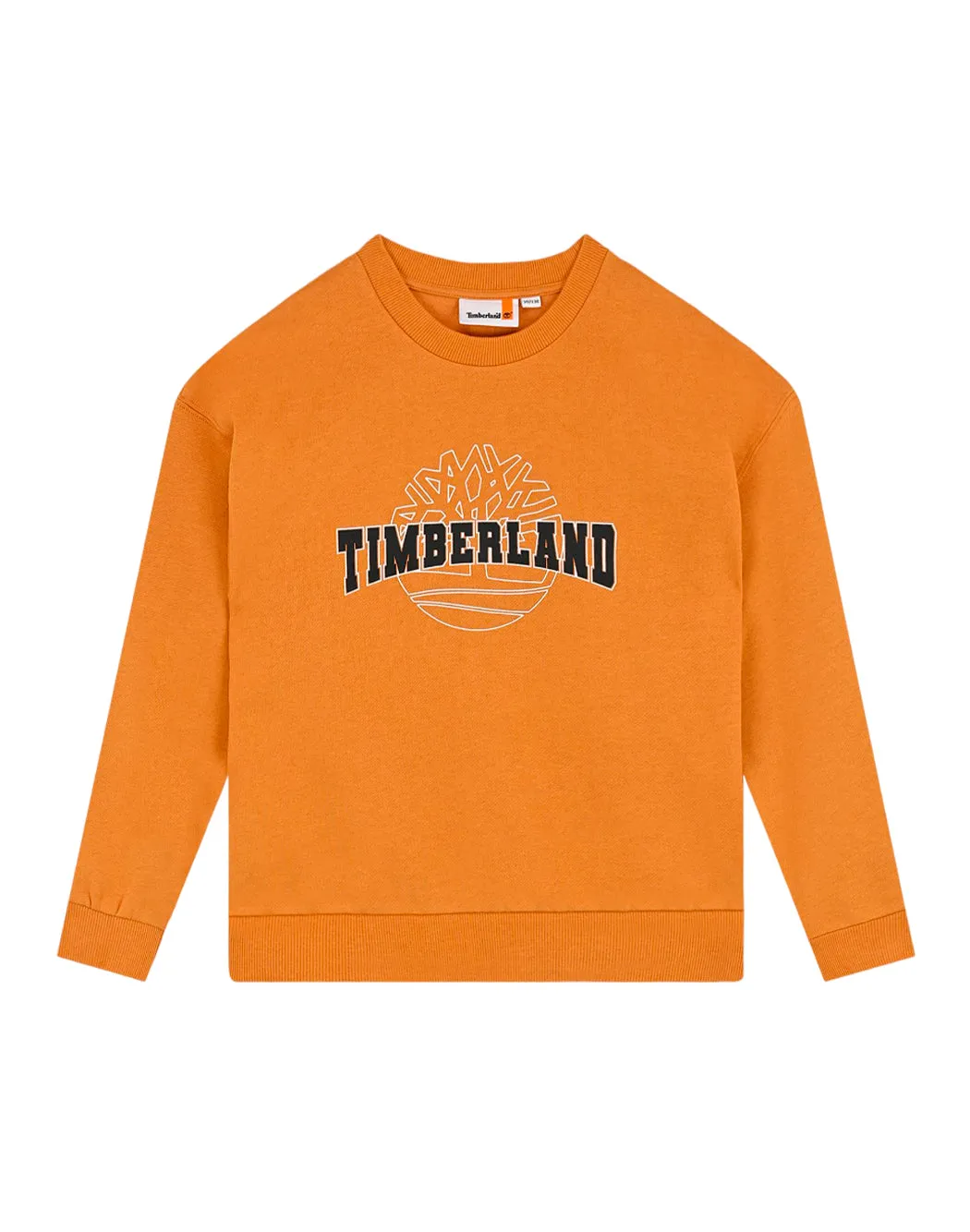 FELPA CON LOGO A CONTRASTO FRONTALE