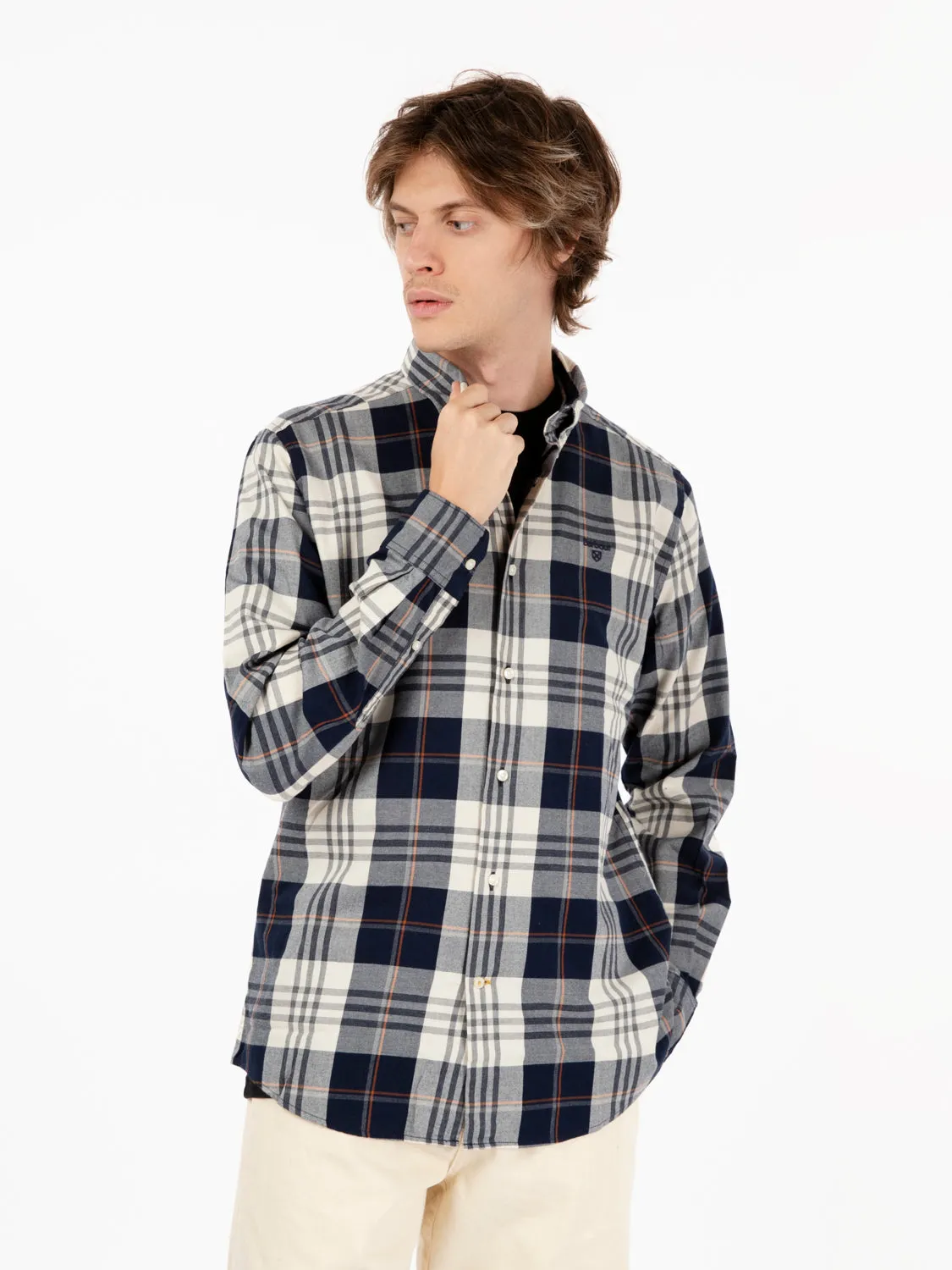 Camicia Edgar tailored navy