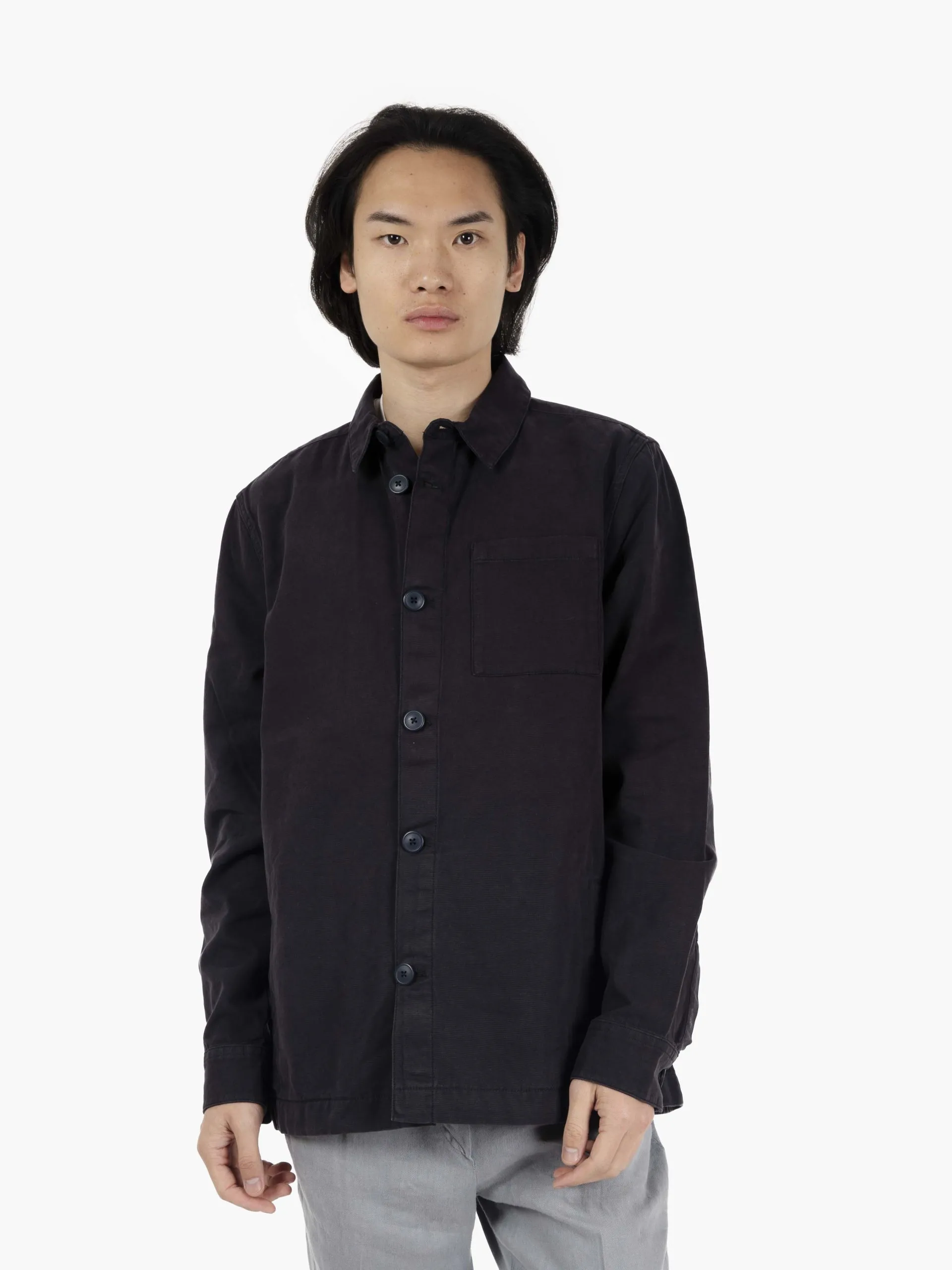 Sovracamicia washed navy