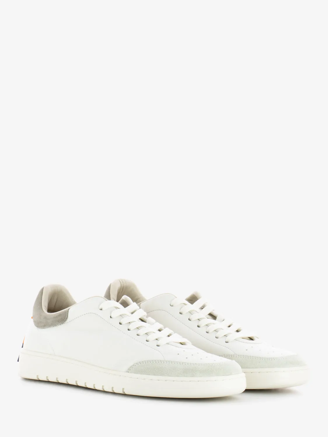 Sneakers in pelle camelia / pietra / marmo