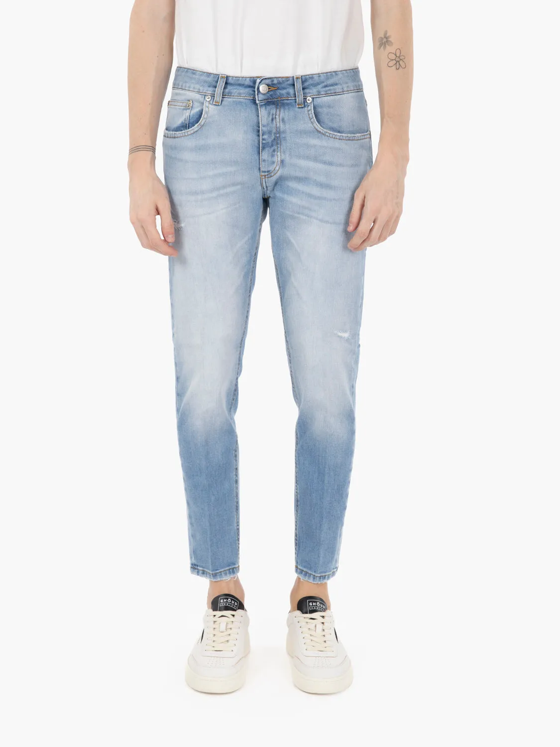 Jeans Davis slim elasticizzato denim chiaro
