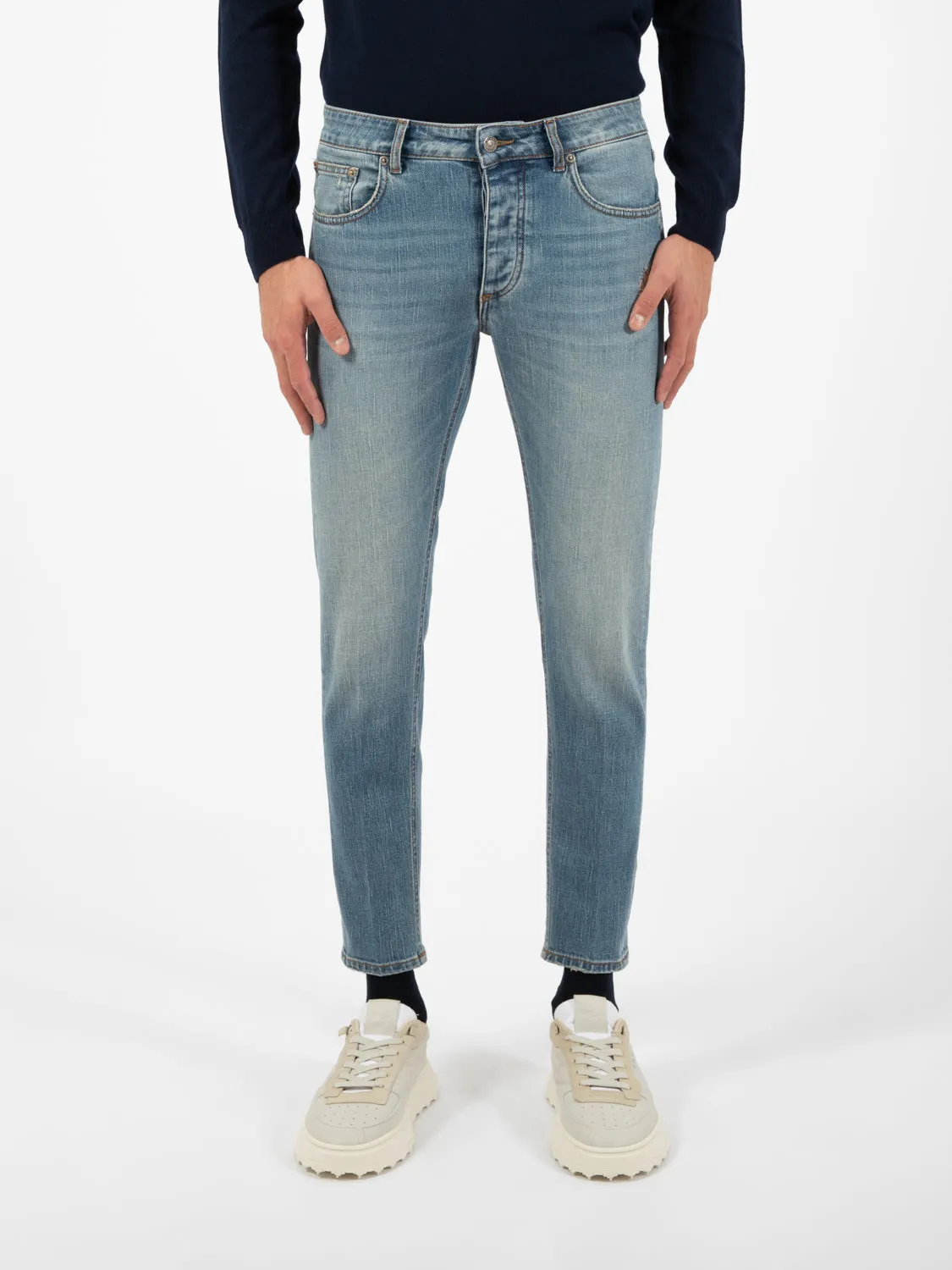 Jeans skinny Davis Shorter denim sabbiato
