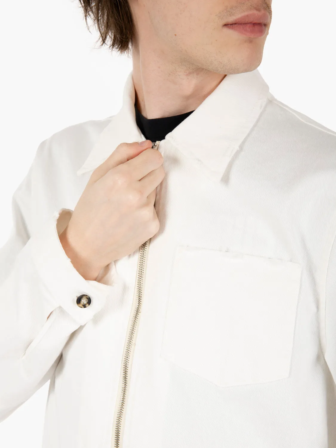 Giacca con zip off white