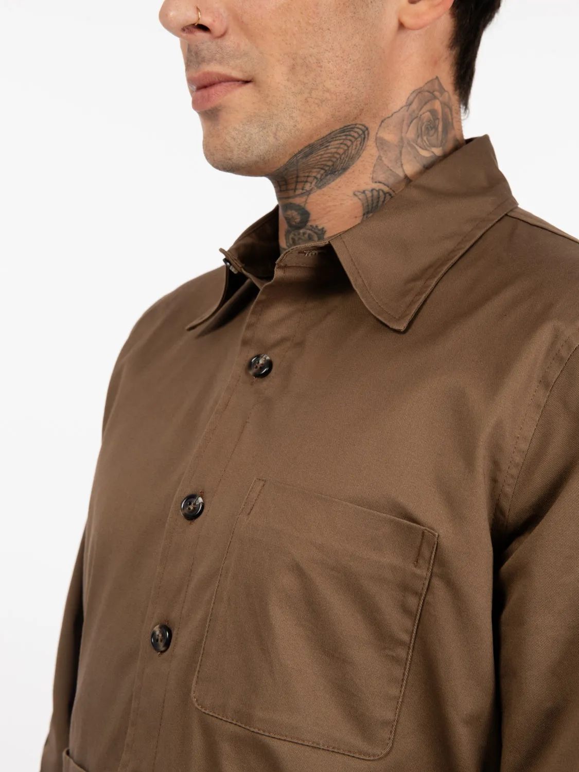 Giacca camicia fango