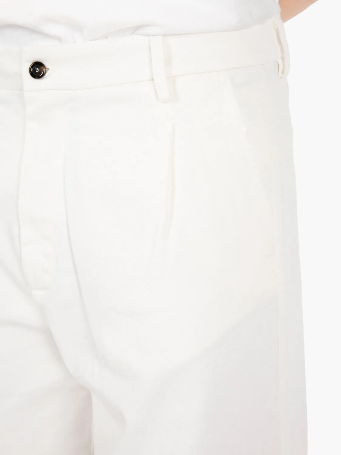 Pantaloni con abrasioni off white