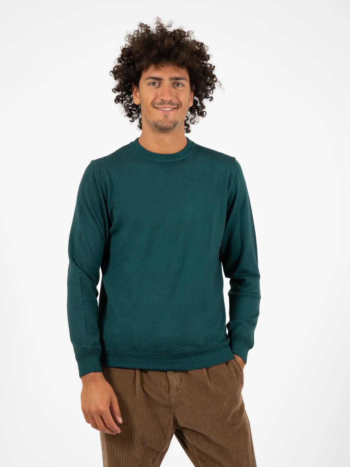 Maglia a girocollo old verde scuro