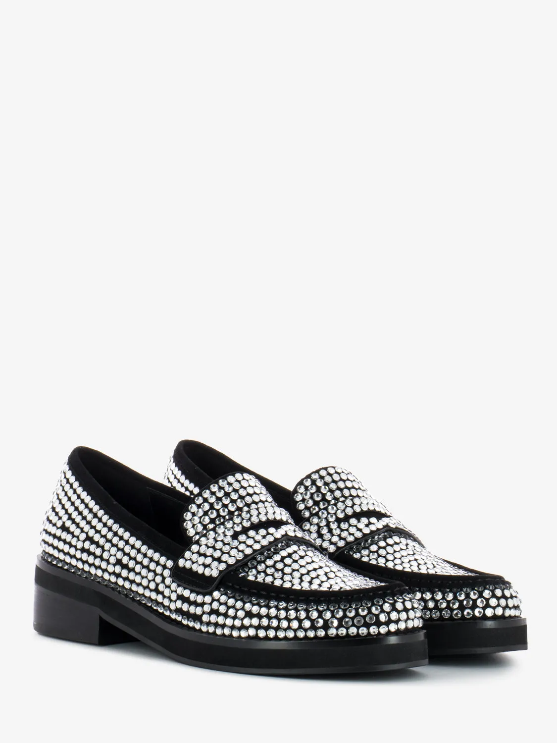Mocassino strass Jaya argento