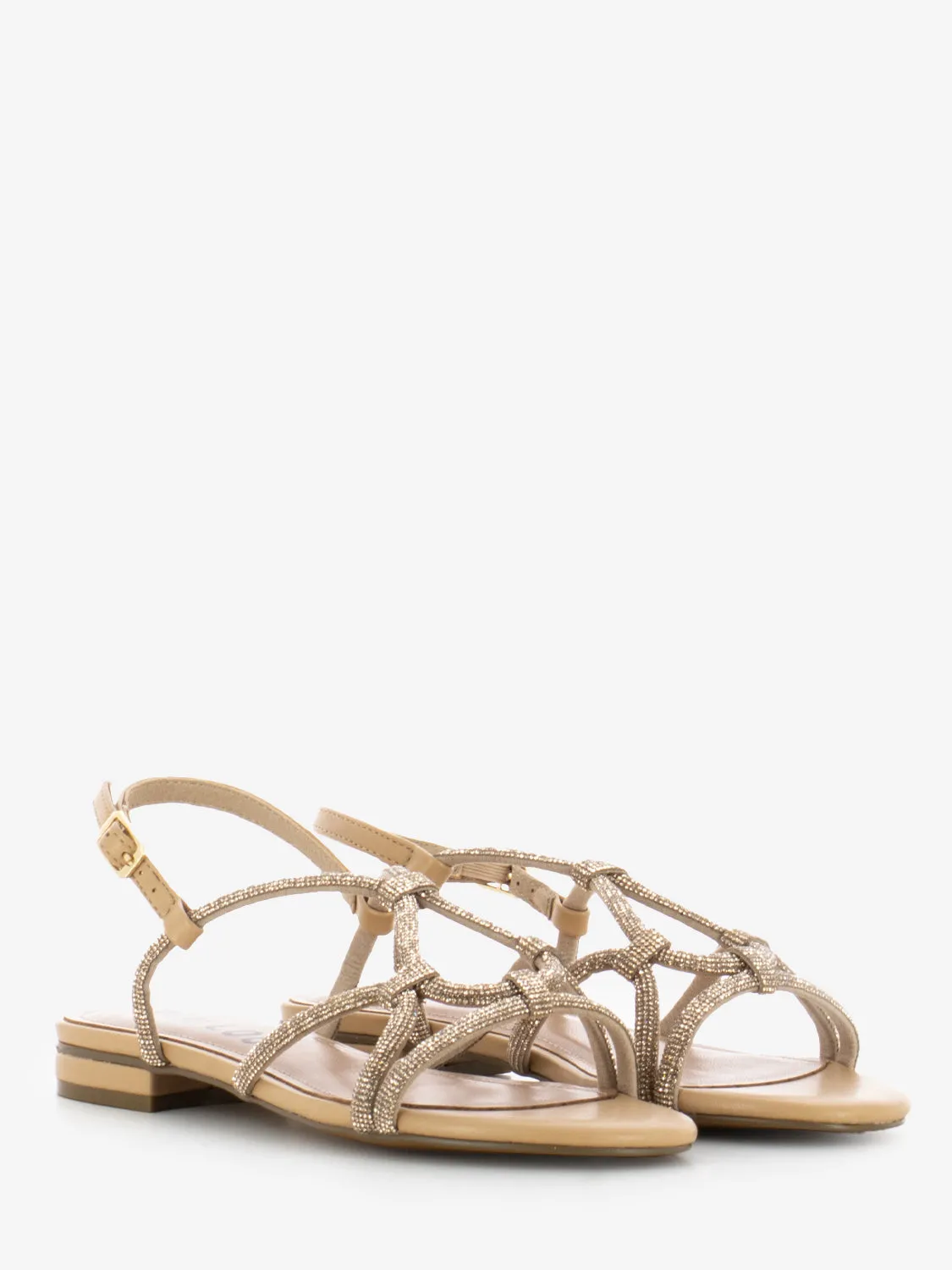 Sandali Liv con strass nude