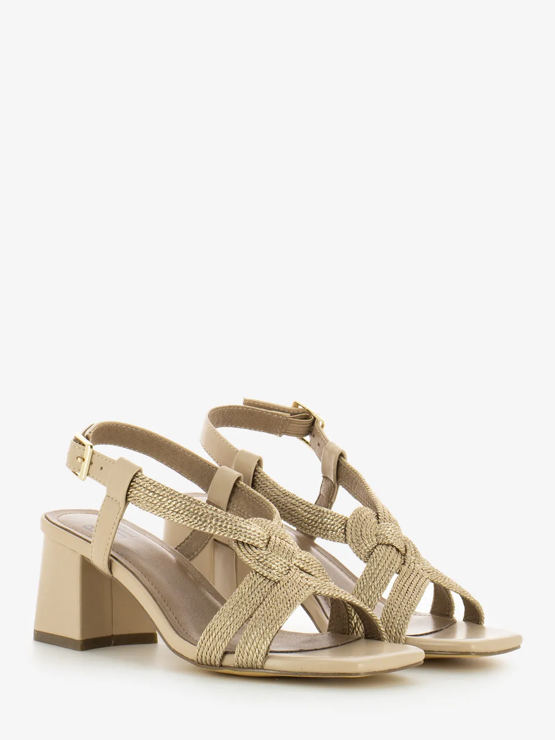 Sandali Setsuko con tacco nude