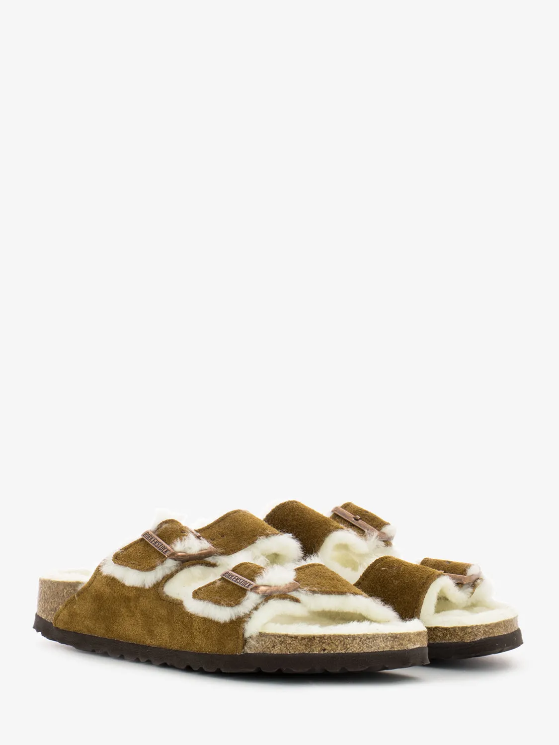 Arizona shearling mink suede leather