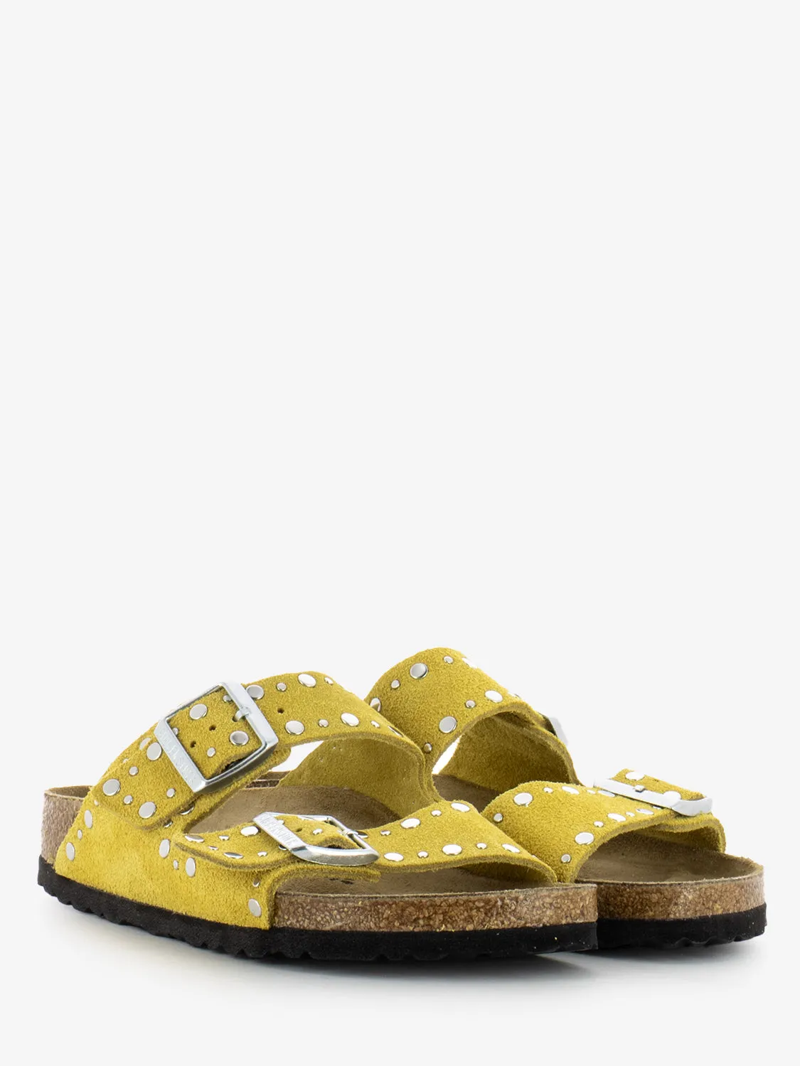 Arizona suede leather rivet ochre