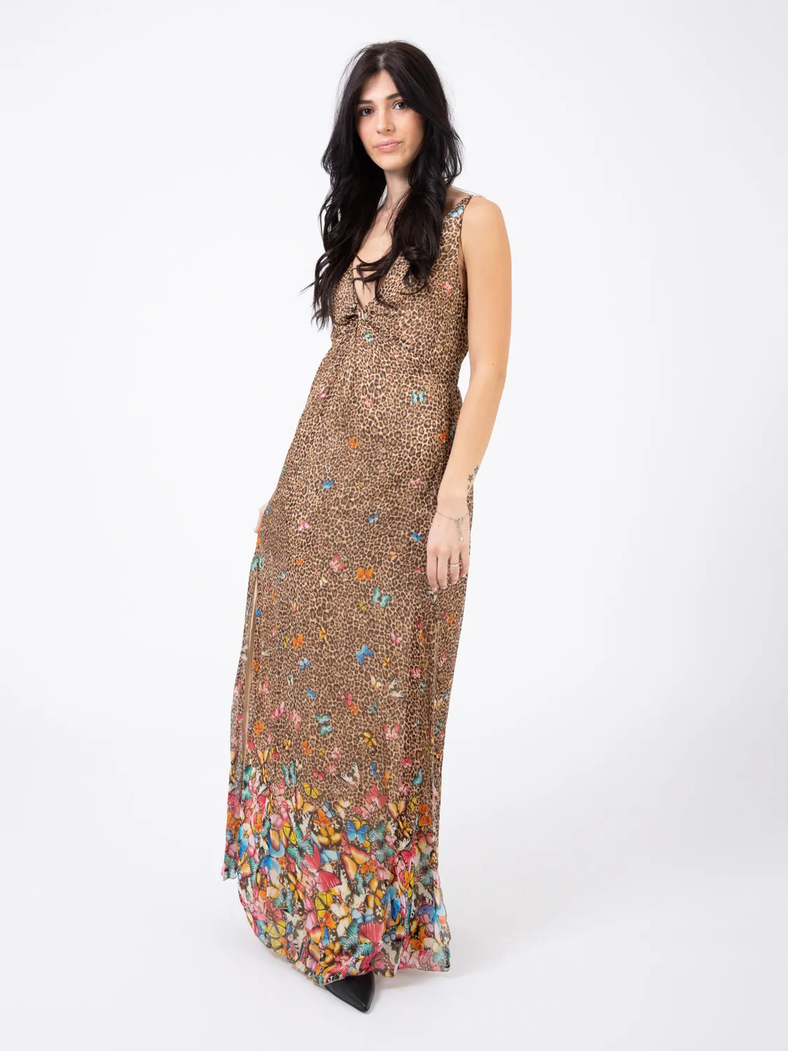 Abito lungo Wild butterflies