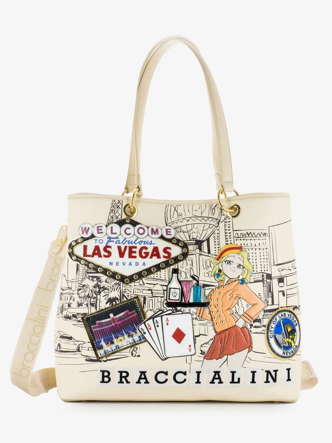 Shopper Cartoline Las Vegas multicolor