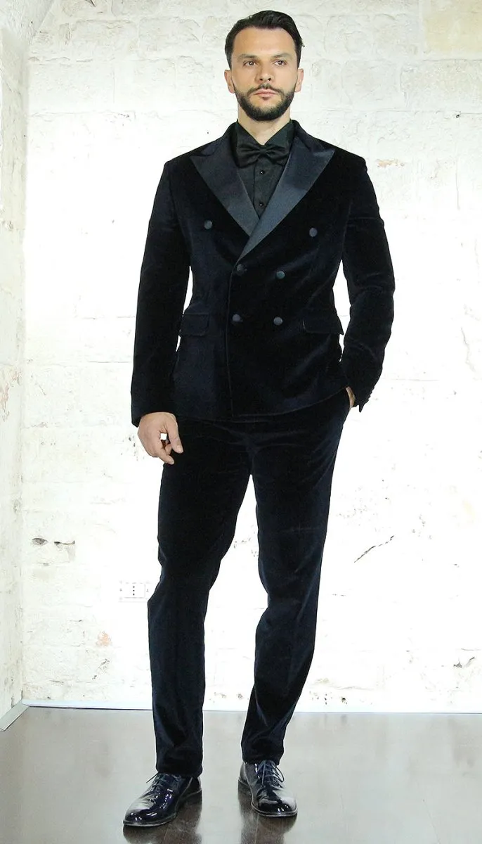 Brian Dales Abito doppiopetto in velluto