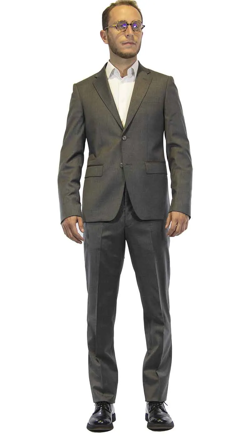 Brian Dales Abito uomo grigio in lana