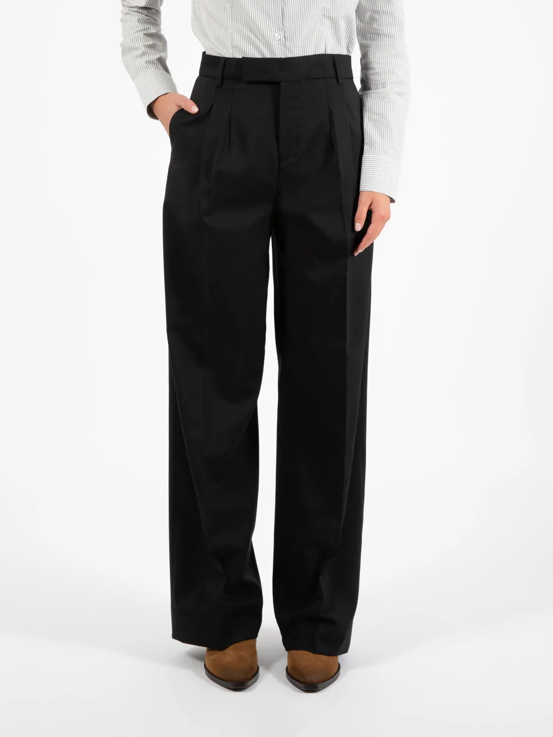 Pantalone a palazzo nero