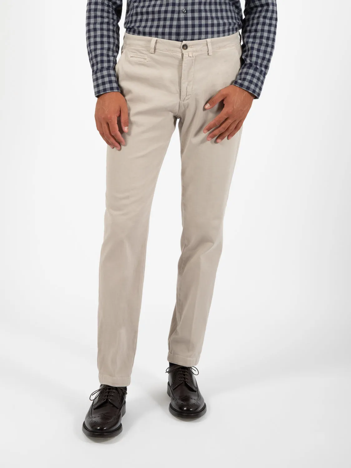 Pantalone BG05 operato elastico beige