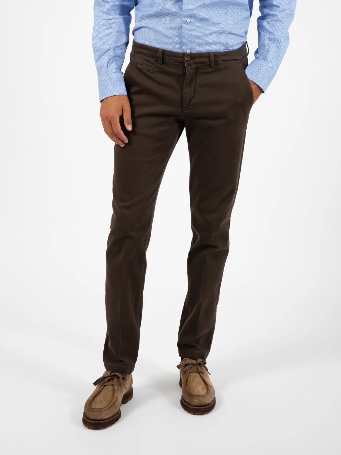 Pantalone BG05 operato elastico marrone