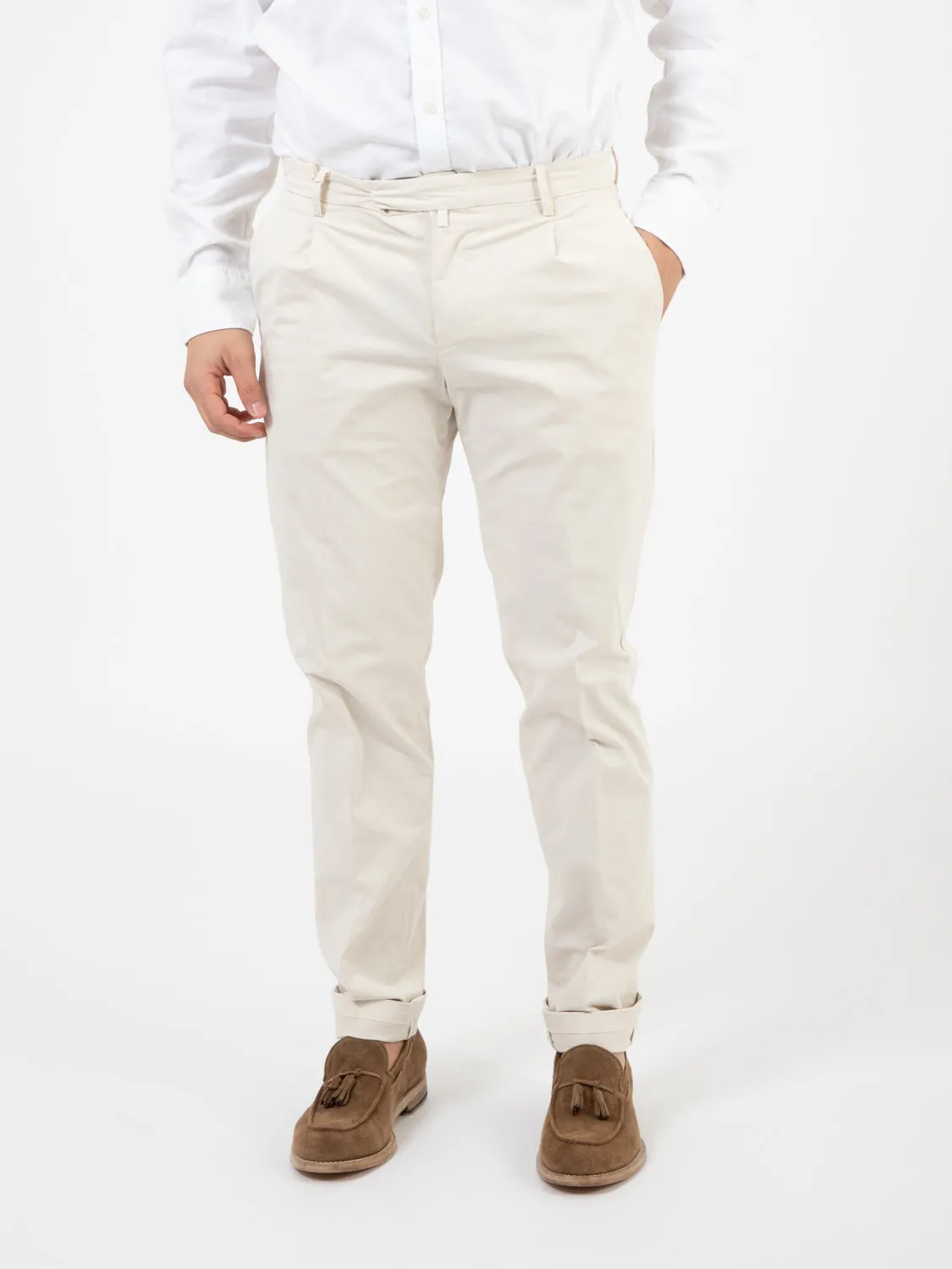 Pantaloni BG07 gabardina beige